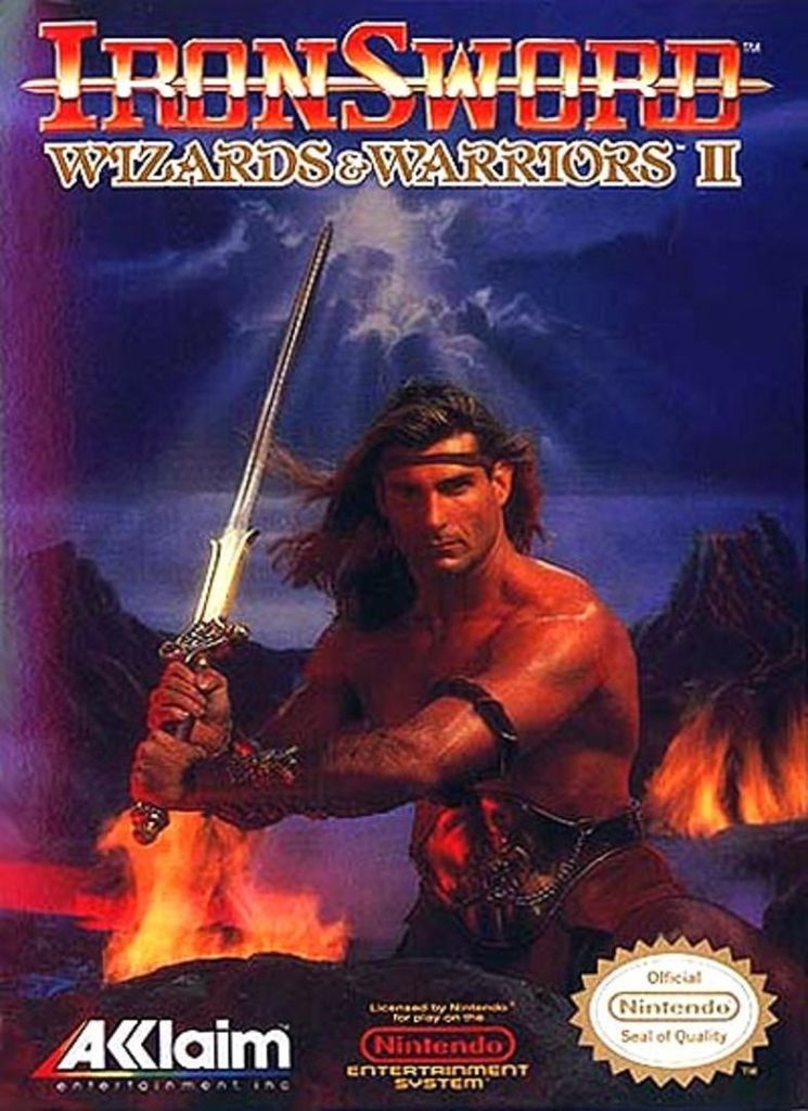 cover of Iron Sword video game, featuring Fabio