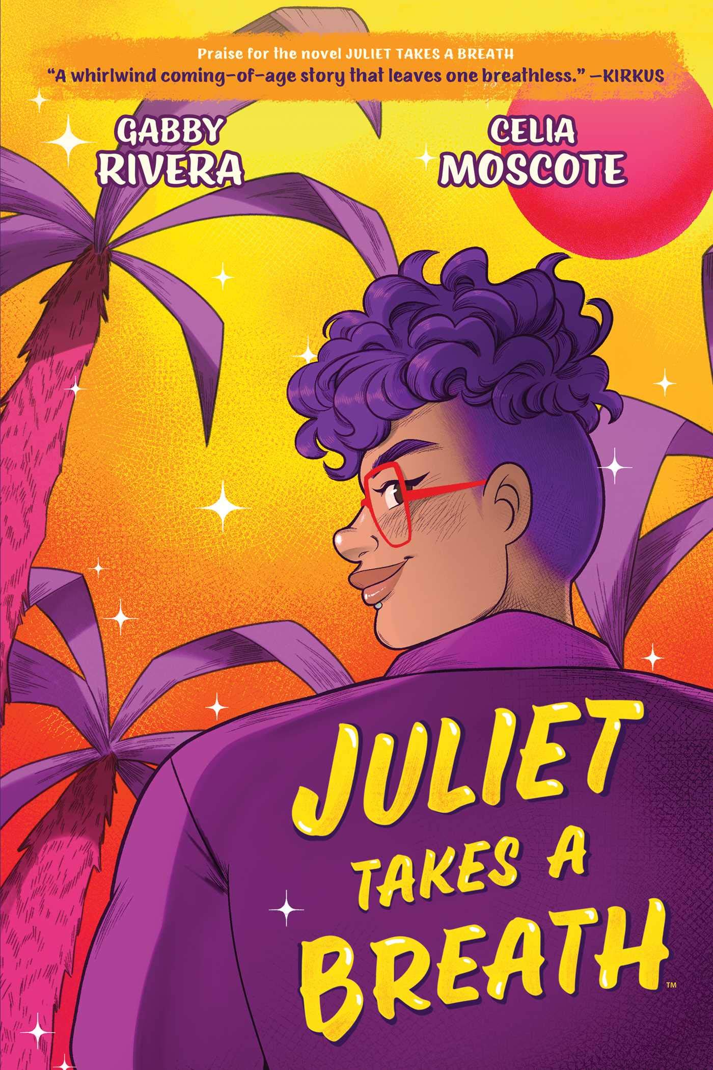 the cover of the graphic novel adaptation of Juliet Takes A Breath
