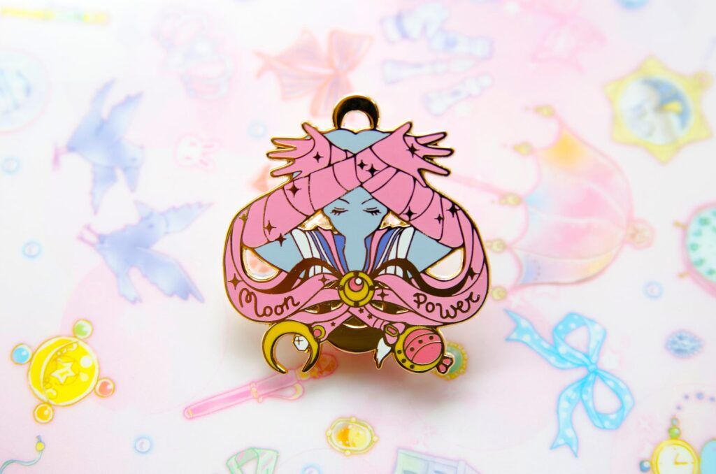 Moon Power Sailor Moon transformation pin