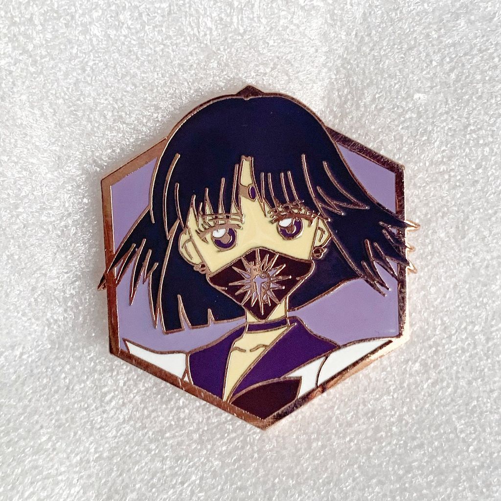 Sailor Saturn wearing a bandana pin