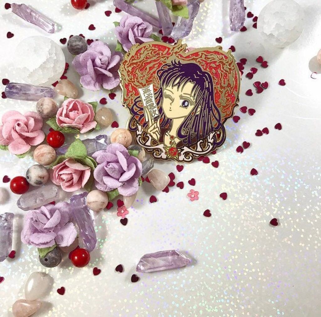 Sailor Mars enamel pin