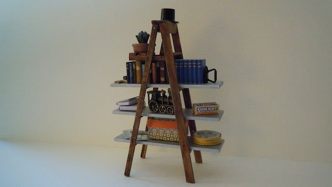 Miniature Stepladder Bookcase