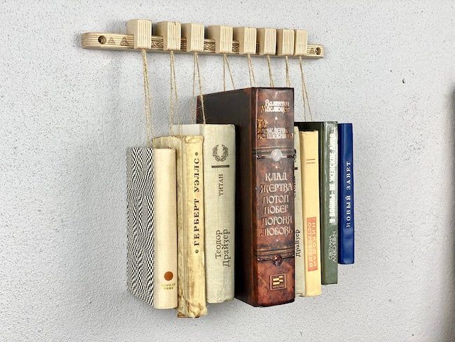 Birch book rack