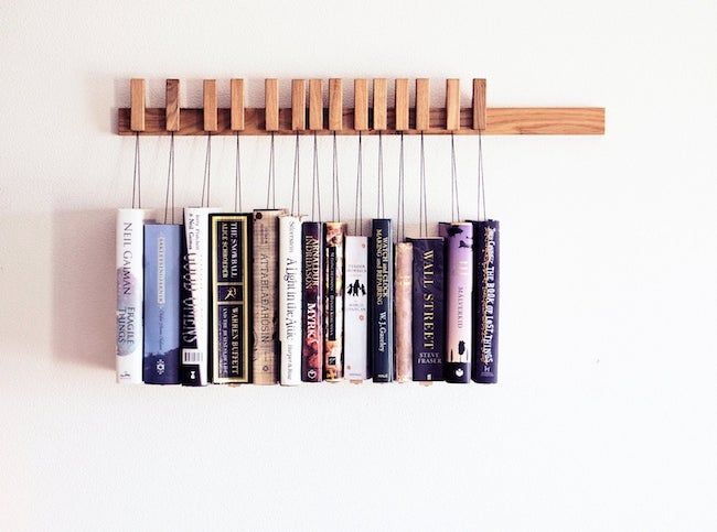 Custom wooden book rack