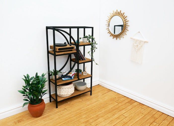 mid century deco dollhouse bookcase