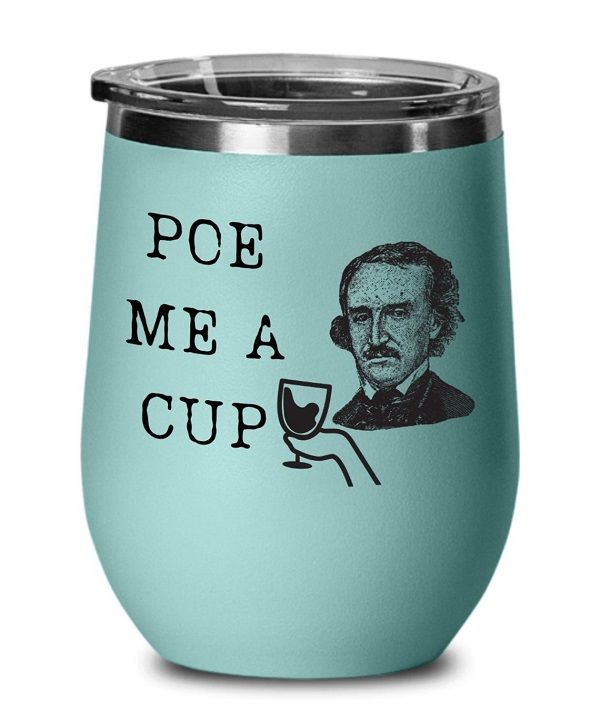 Edgar Allen Poe Wine Tumbler