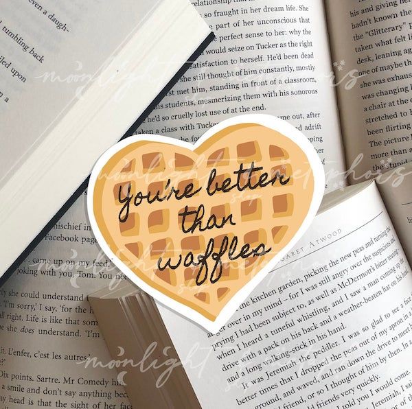 You're better than waffles sticker