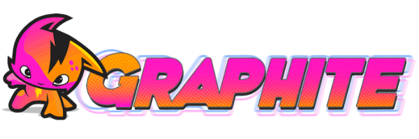 Orange and Pink Graphite Comics Logo Image  https://www.graphitecomics.com/register  AND  https://www.facebook.com/graphitecomics/photos/a.525908858082520/348905935782814  (edited into composite in canva)