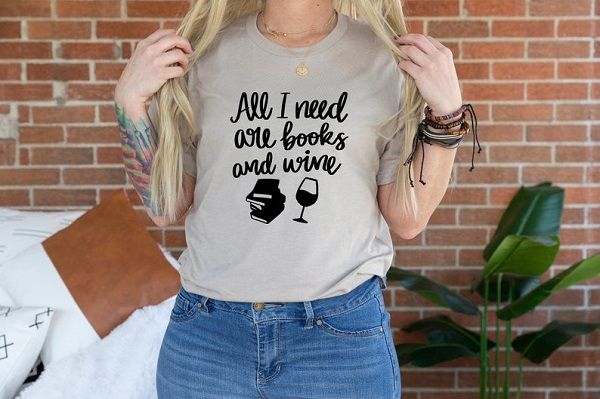 Books and Wine Shirt