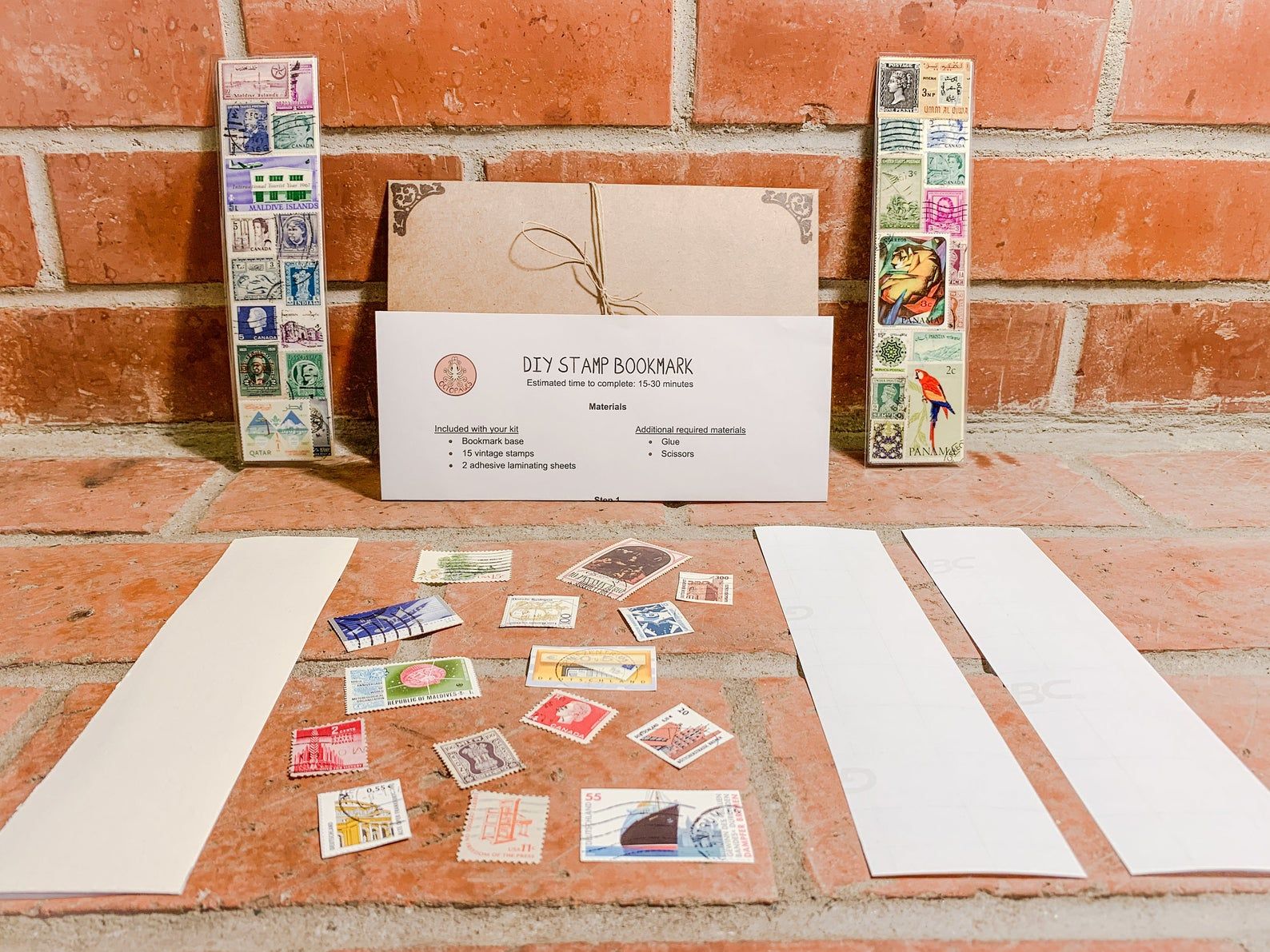 Etsy diy stamp bookmark kit