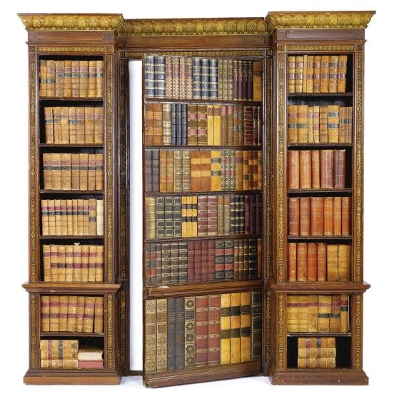 bookcase with hidden door