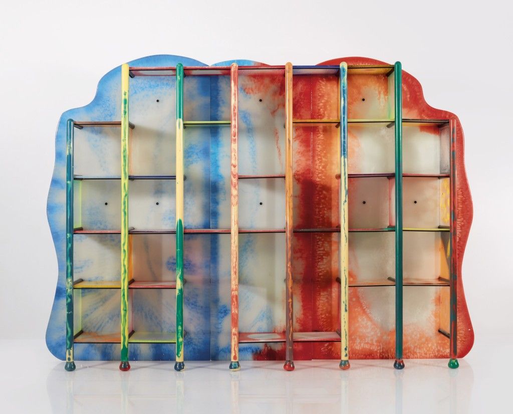 colorful modular bookshelf