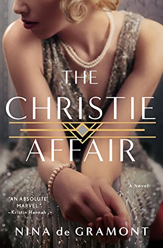 cover of the christie affair, featuring a blonde woman in a silver flapper dress
