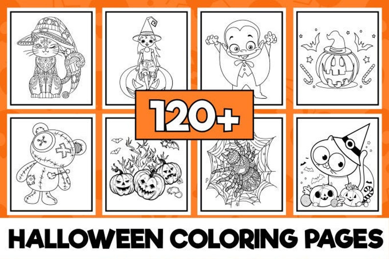 120+ halloween coloring pages