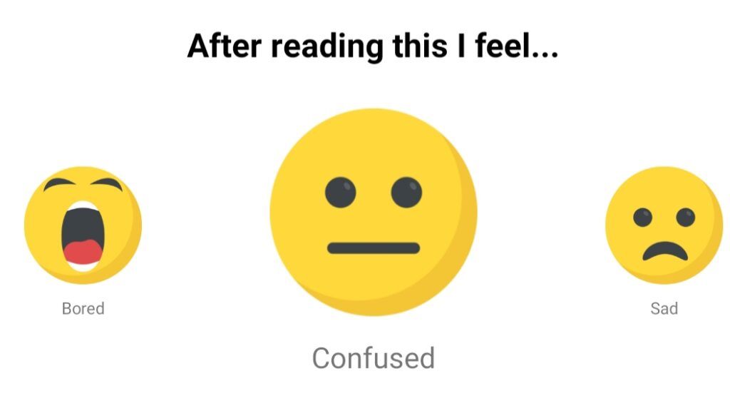 The Basmo feelings tracker lets you choose between awesome, happy, bored, confused, or sad.