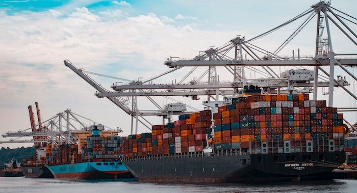 Image of shipping containers on boat