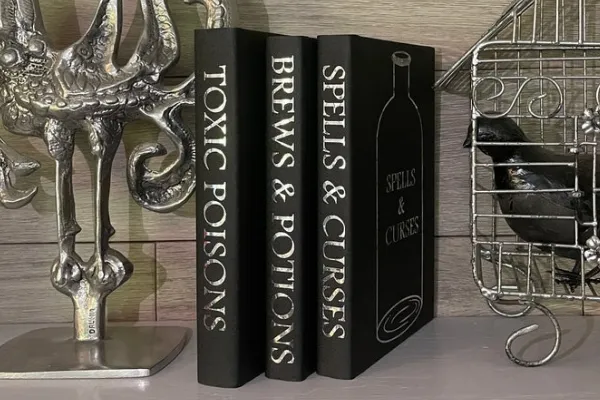 Black Spell Book Spines 