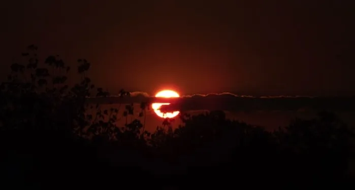 spooky sunset