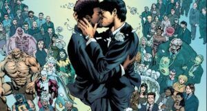 image of Northstar and Kyle Jinadu wedding