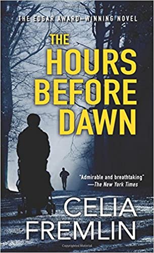 cover of The Hours Before Dawn by Celia Fremlin, featuring the outline of a woman walking in the park