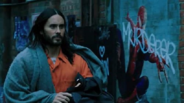 Screenshot from trailer for 'Morbius' (2022) featuring Jared Leto as Morbius
