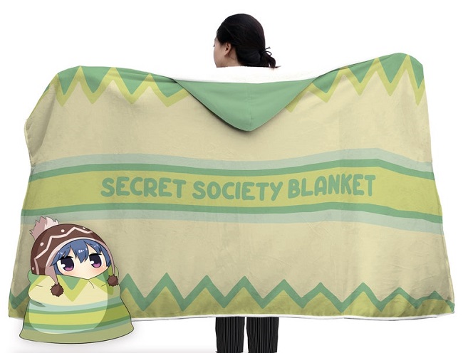 Laidback Camp Hooded Blanket - Secret Society