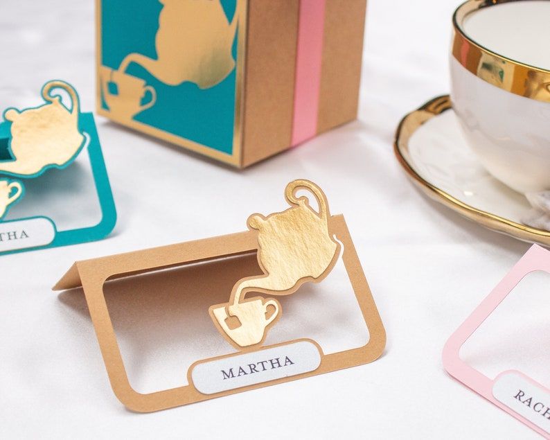 tea pot place cards