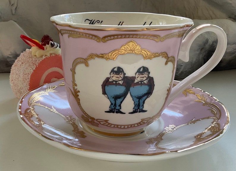 tweedledee and tweedledum teacup and saucer