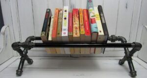 industrial pipe book shelf