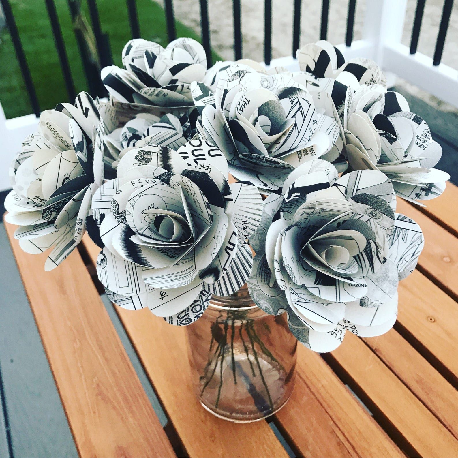 a photo of manga comic book roses