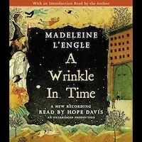 A graphic of the cover of A Wrinkle in Time by Madeleine L'Engle