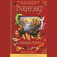 A graphic of the cover of Inkheart by Cornelia Funke