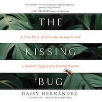 A graphic of the cover of The Kissing Bug