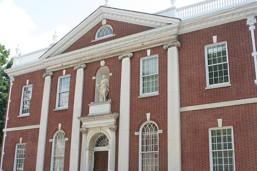 West Side of the Library Company of Philadelphia building 
