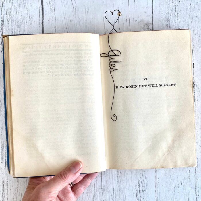 Wire Heart Bookmark