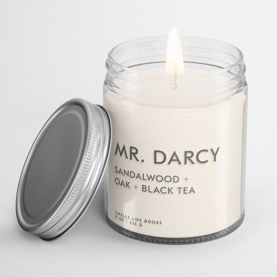 Mr. Darcy character scented candle