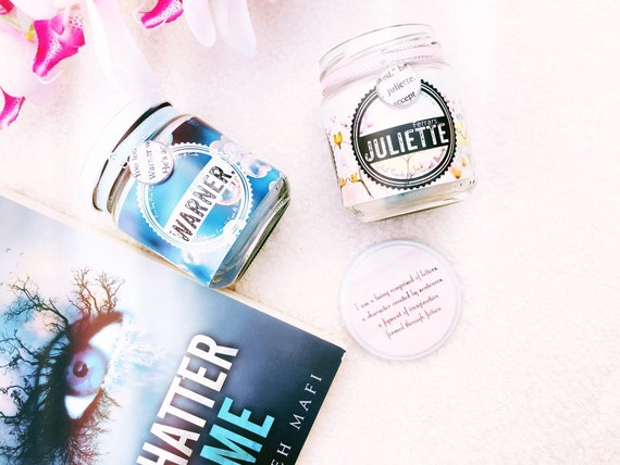 Shatter Me character scented candles