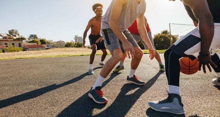 image of a basketball game in progress