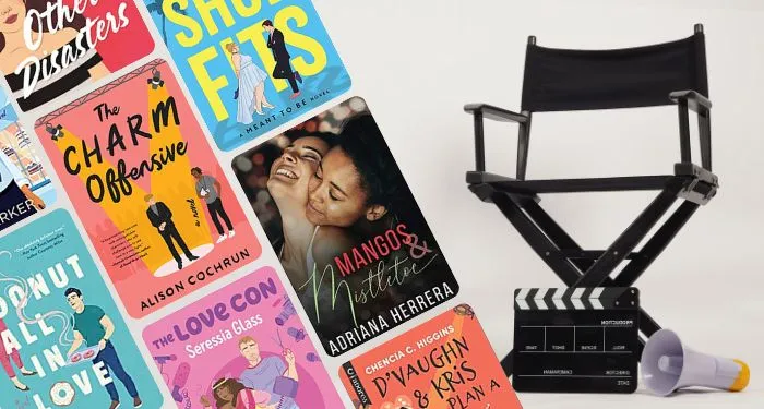 Collage of book covers of reality tv romance books