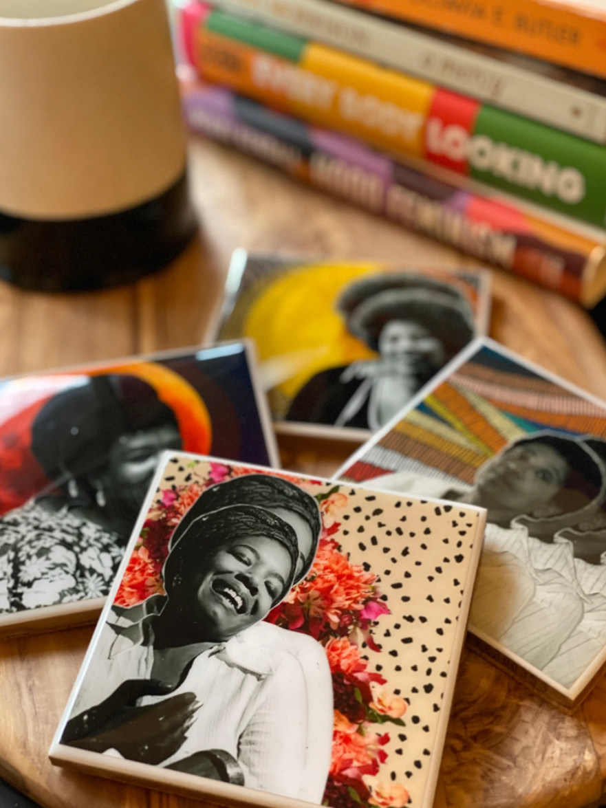 Black writers coasters