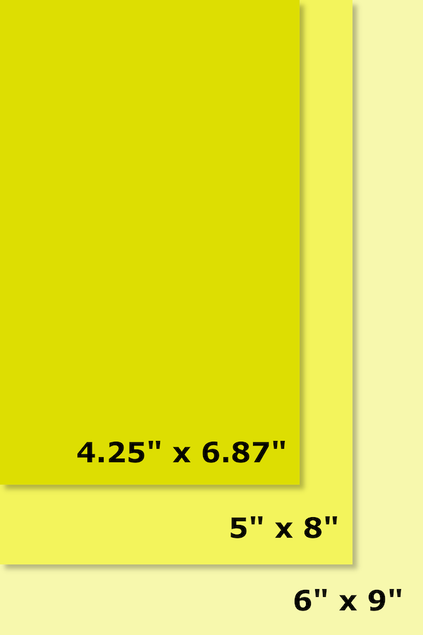 chart of fiction book sizes, created by Chris M. Arnone