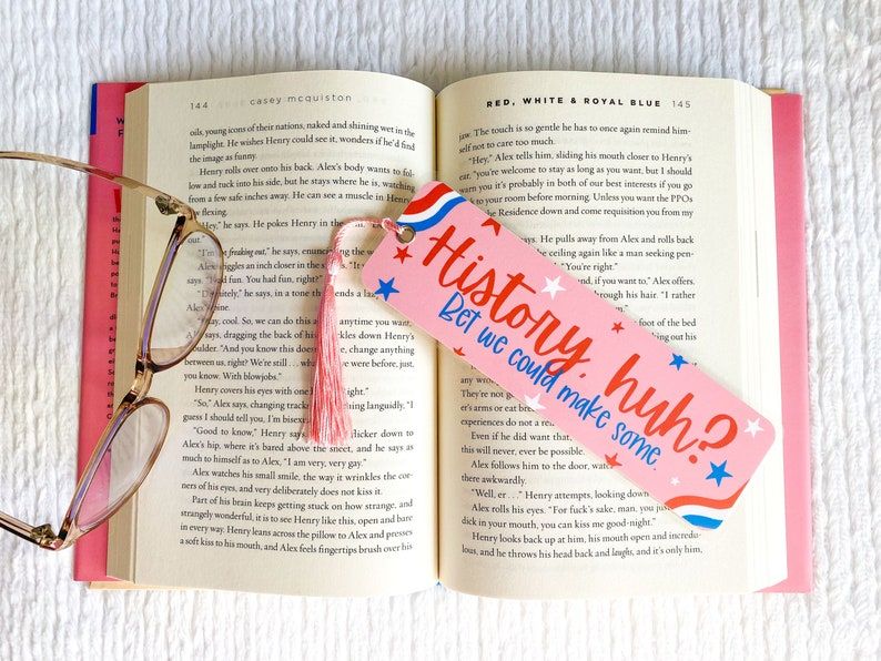 History, huh? bookmark with tassel