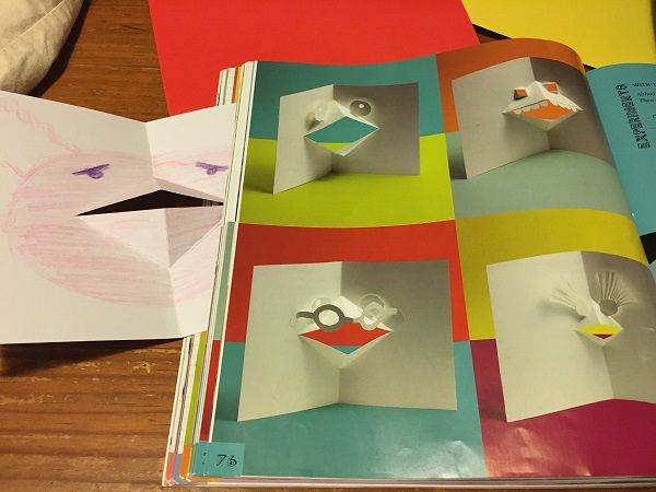 Page of Pop-Up DIY book