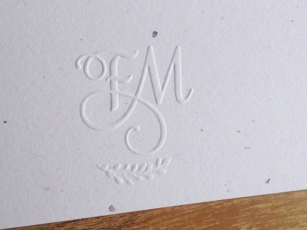 monogram embosser design