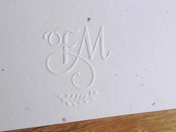 monogram embosser design
