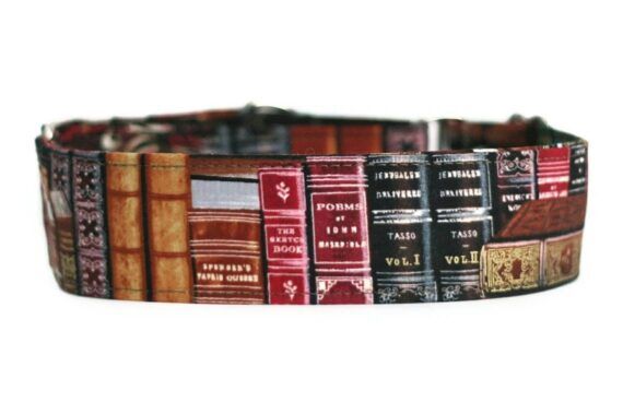 Old Books Dog Collar