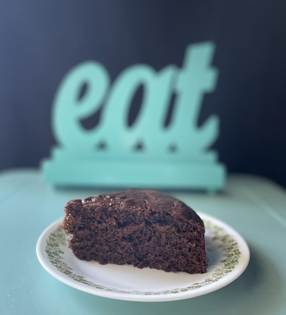 a photo of a Cocoa Yogurt Cake slice