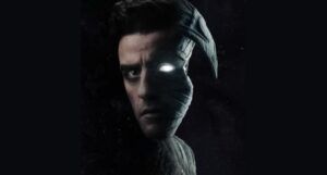 crop of Moon Knight featuring Oscar Isaac movie poster