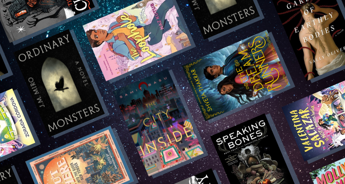 a collage of the book covers listed against a starry background