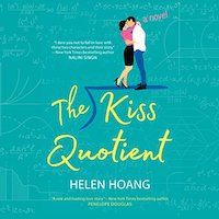 A graphic of the cover of The Kiss Quotient by Helen Hoang